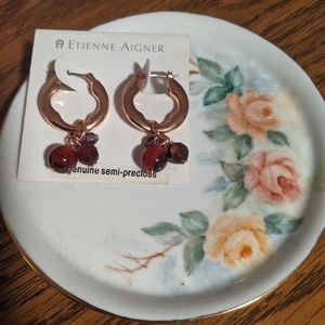 Dangle, beaded earrings. Never worn .